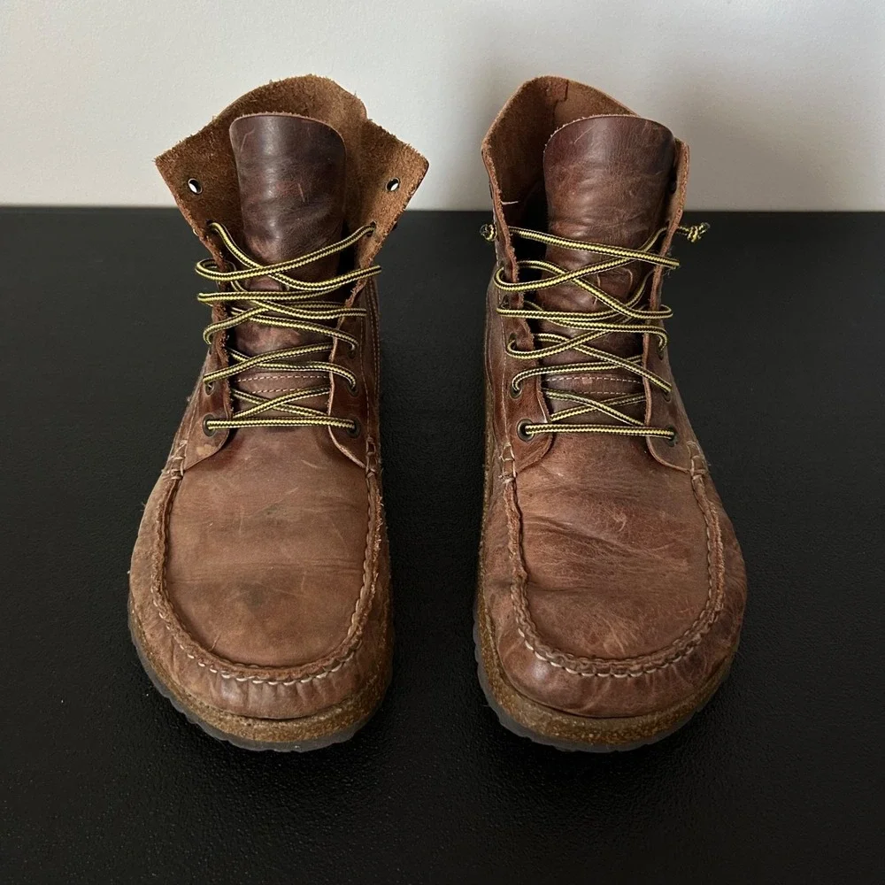 Birkenstock Dundee Chukka Boots Mid Men's 42 Brown Leather Regular Fit Americana